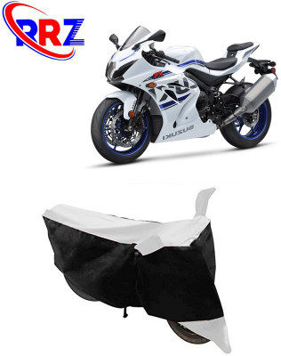 RRZ Waterproof Two Wheeler Cover for Suzuki(GSX-R1000 ABS, Black, White)