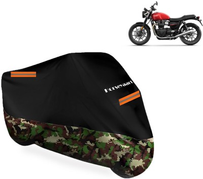 Horseyaart Waterproof Two Wheeler Cover for Triumph(Speed Twin BS6, Multicolor)