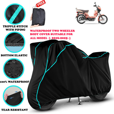 AutoGalaxy Waterproof Two Wheeler Cover for TVS(XL 100 Heavy Duty, Black)