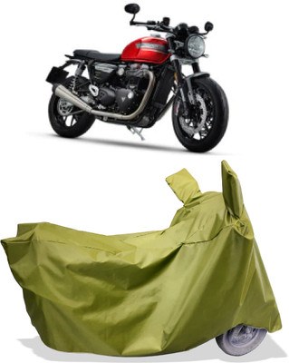 Amexride Two Wheeler Cover for Triumph(Speed Twin BS6, Maroon)