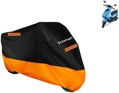 Horseyaart Waterproof Two Wheeler Cover for Ampere(Reo Elite, Orange)