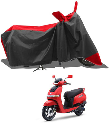 KEDIT Two Wheeler Cover for TVS(Red, Black)