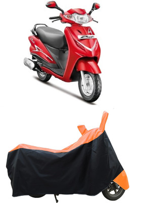 Coxtor Waterproof Two Wheeler Cover for Hero(Duet LX 110CC BS6, Orange)