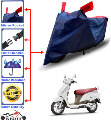 AASHTIK MART Two Wheeler Cover for Suzuki(Access, Red, Blue)