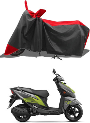 Mdstar Waterproof Two Wheeler Cover for Suzuki(Avenis 125, Red, Black)