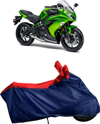 Autofly Waterproof Two Wheeler Cover for Kawasaki(Ninja 650, Blue, Red)