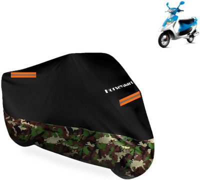 Horseyaart Waterproof Two Wheeler Cover for TVS(Scooty Pep Plus BS6, Multicolor)