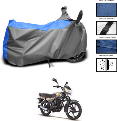 CODOKI Waterproof Two Wheeler Cover for Bajaj(CT110, Grey, Blue)