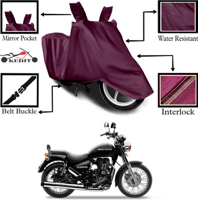 KEDIT Two Wheeler Cover for Royal Enfield(Thunderbird 350, Maroon)