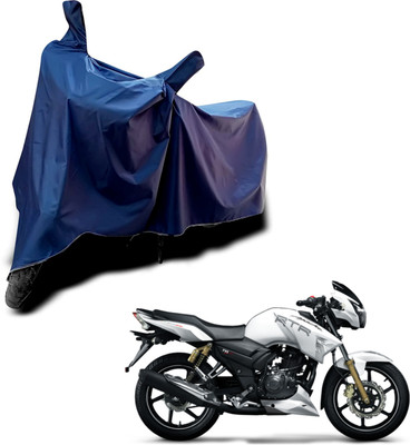 KEDIT Two Wheeler Cover for TVS(Apache RTR 160, Blue)