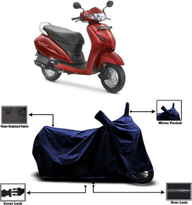 Amexride Two Wheeler Cover for Honda(Activa 4G, Blue)
