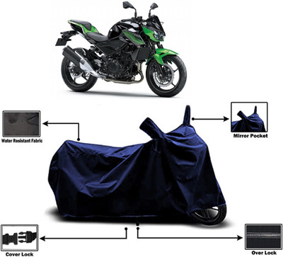 Amexride Two Wheeler Cover for Kawasaki(Z400 BS6, Blue)