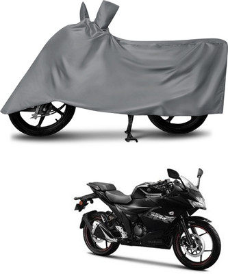 MMSSTAR Waterproof Two Wheeler Cover for Suzuki(Gixxer SF, Grey)