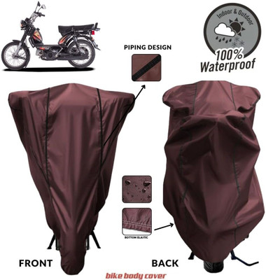 MADAFIYA Two Wheeler Cover for TVS(XL 100 Heavy Duty BS6, Maroon, Black)