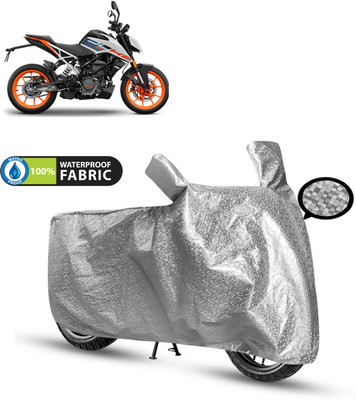 CODOKI Waterproof Two Wheeler Cover for KTM(125 Duke, Silver)