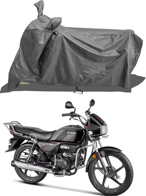 KANISHA ENTERPRISES Waterproof Two Wheeler Cover for Hero(Splendor Plus, Grey)