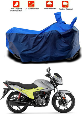 MMSSTAR Waterproof Two Wheeler Cover for Hero(Glamour Blaze, Blue, Blue)