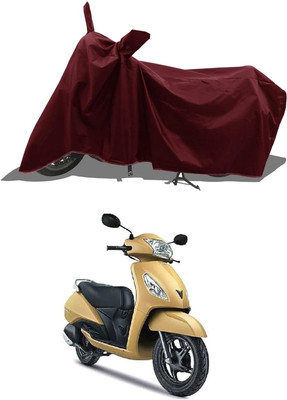 KEDIT Two Wheeler Cover for TVS(Jupiter 125, Maroon)