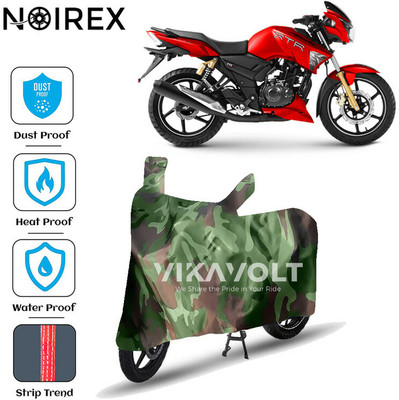 NOIREX Waterproof Two Wheeler Cover for TVS(Apache RTR 180, Green)