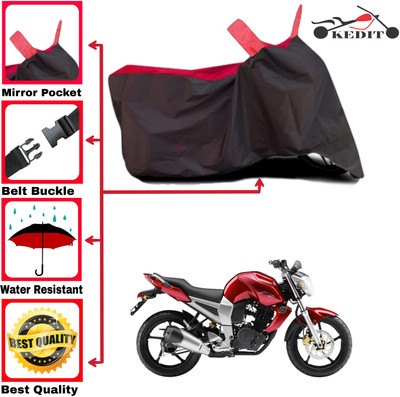 AASHTIK MART Two Wheeler Cover for Yamaha(FZ16, Red, Black)