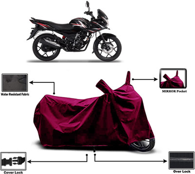Amexride Two Wheeler Cover for Bajaj(Discover 150 f, Maroon)