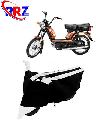 RRZ Waterproof Two Wheeler Cover for TVS(Heavy Duty Super XL, Black, White)