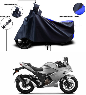 ANTHUB Two Wheeler Cover for Suzuki(Gixxer SF, Blue)