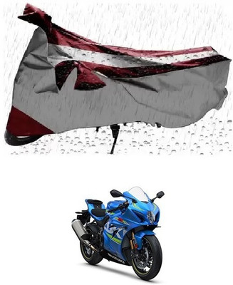 MISSION COLLECTION Waterproof Two Wheeler Cover for Suzuki(GSX, Silver)