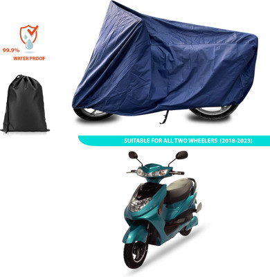GOSHIV-car and bike accessories Waterproof Two Wheeler Cover for Okinawa(R30 electric scooter, Blue)