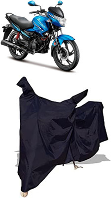 Amexride Two Wheeler Cover for Hero(Glamour i3s BS6, Black)