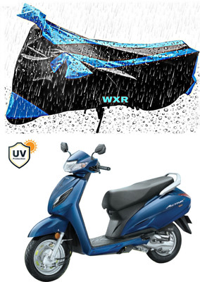 WXR Waterproof Two Wheeler Cover for Honda(Activa 6G, Black, Blue)
