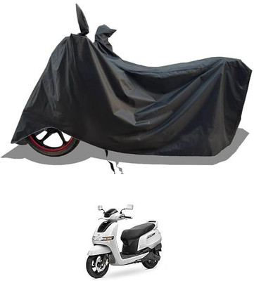 AASHTIK MART Two Wheeler Cover for TVS(iQube Electric, Black)