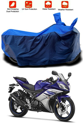 MMSSTAR Waterproof Two Wheeler Cover for Yamaha(YZF-R15 V2, Blue, Blue)