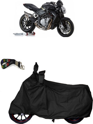 UKIGAL Two Wheeler Cover for MV Agusta(BS6, Black)