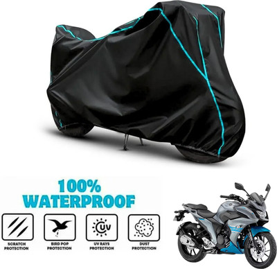 ANTHUB Waterproof Two Wheeler Cover for Yamaha(Fazer-250, Black)