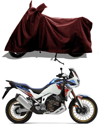 GROFATIK Two Wheeler Cover for Honda(CRF1000L Africa Twin BS6, Maroon)