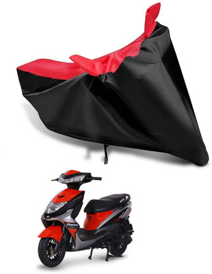 KEDIT Two Wheeler Cover for Ampere(REO, Red, Black)