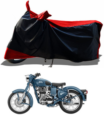 AESTRYD Two Wheeler Cover for Royal Enfield(Classic Squadron, Red)