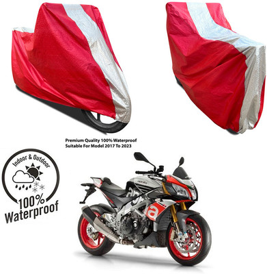 AUTOCAD Waterproof Two Wheeler Cover for Aprilia(Storm 125, Silver, Red)