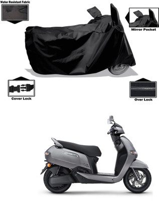 DeepShakshi AUTOMOTIVE Two Wheeler Cover for TVS(iQube Electric, Black)