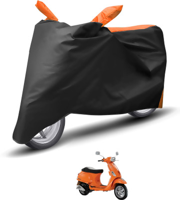 Caronix Waterproof Two Wheeler Cover for Vespa(Vespa SXL, Orange)