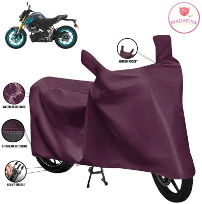 MADAFIYA Waterproof Two Wheeler Cover for Yamaha(MT 15 New BS6, Maroon)