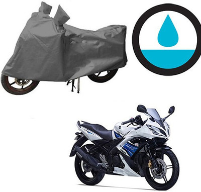 DeepShakshi AUTOMOTIVE Waterproof Two Wheeler Cover for Yamaha(YZF R15 S, Grey)