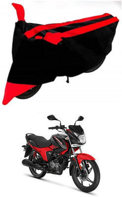 AutoGalaxy Waterproof Two Wheeler Cover for Hero(New Glamour, Red, Black)