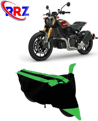 RRZ Waterproof Two Wheeler Cover for Indian(FTR 1200, Black, Green)