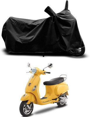 AASHTIK MART Two Wheeler Cover for Vespa(Vespa VXL 125, Black)
