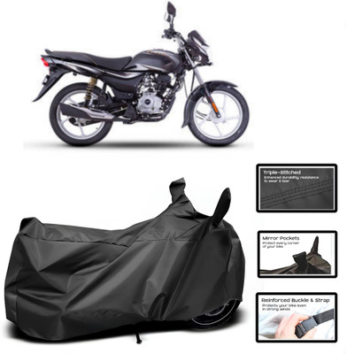 WMIZEXA Two Wheeler Cover for Universal For Bike(Platina 100, Black)