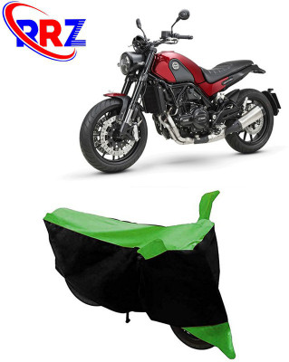 RRZ Waterproof Two Wheeler Cover for Benelli(Leoncino 250, Black, Green)