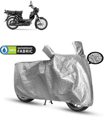 CODOKI Waterproof Two Wheeler Cover for TVS(XL 100 Heavy Duty BS6, Silver)