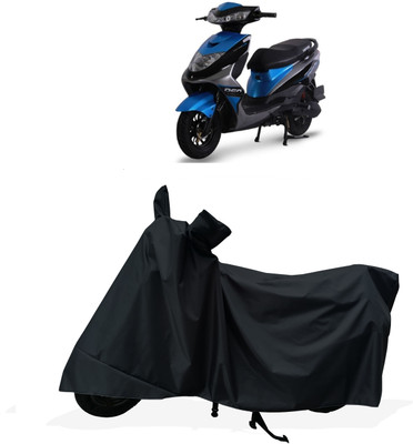 Tricway Two Wheeler Cover for Ampere(REO BS6, Black)